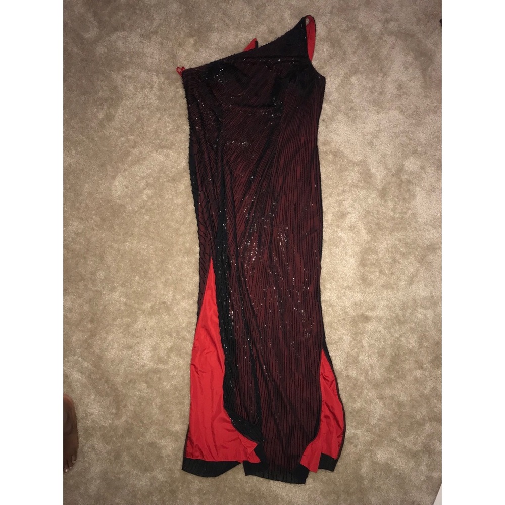Black sequin gown
